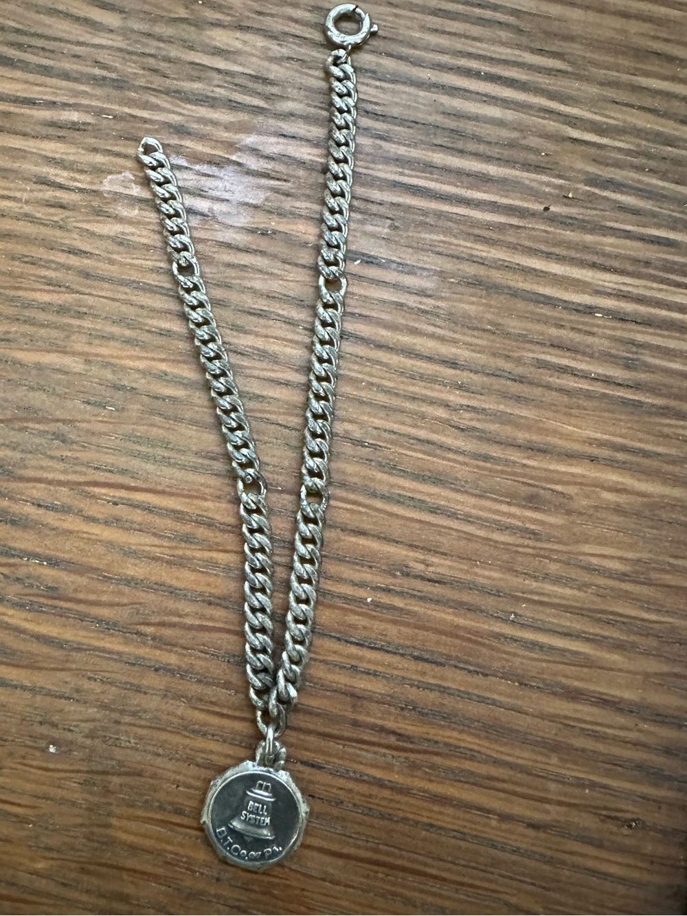 Vintage 1960s Bell Telephone B.T. Co. of PA. Sterling Silver Charm Bracelet 9.9g